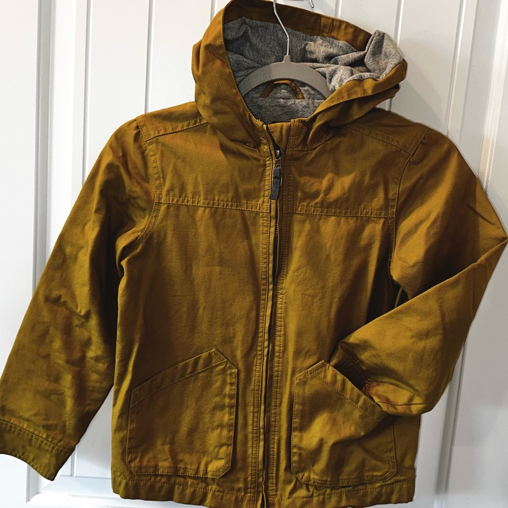 Tea Collection Golden Mustard Hooded Raincoat